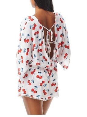 🍒Kate Spade New York® Cherry Toss Kimono Sleeve Cover-Up 🍒